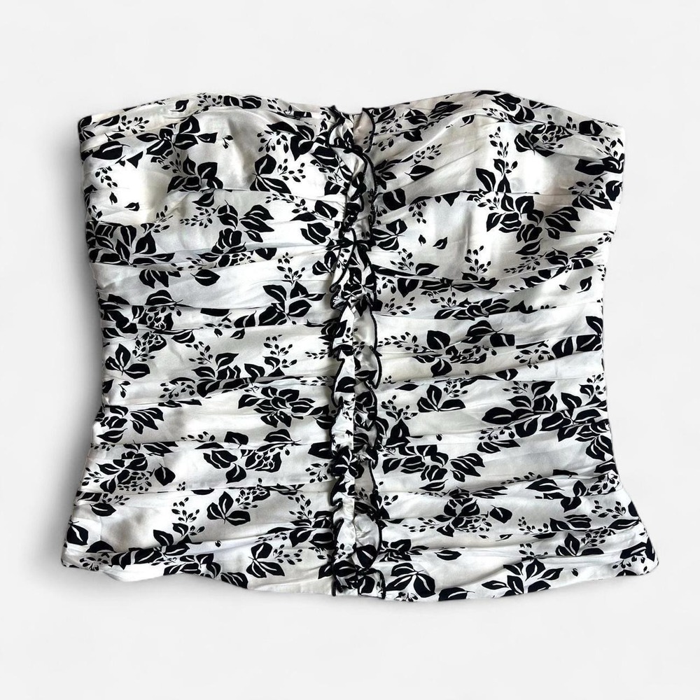 White House Black Market Strapless‎ Corset Top